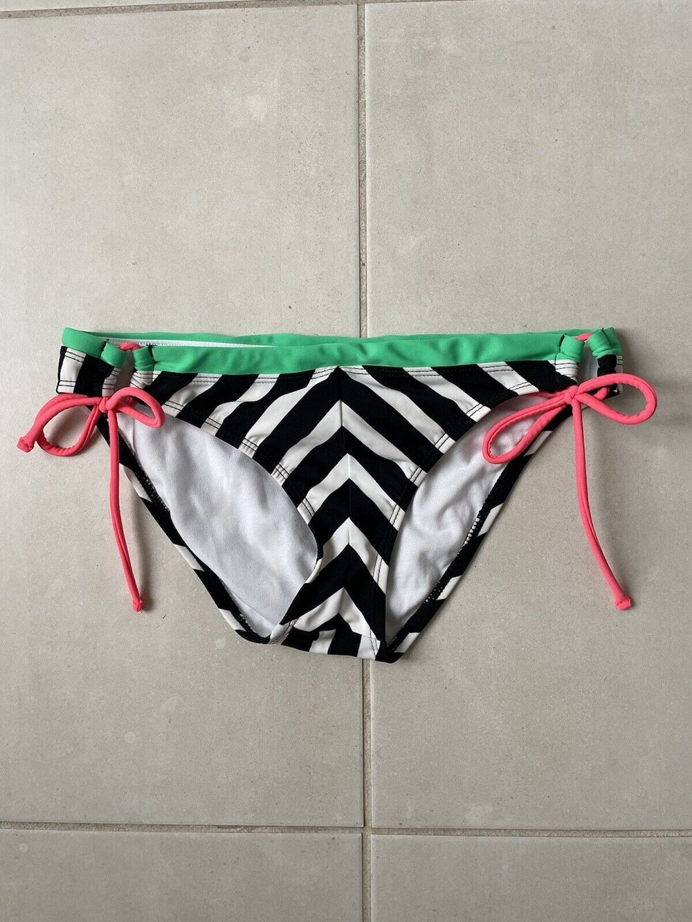 Raisins Swim Bikini Bottom Sweet Pea Striped Color Block Swimwear